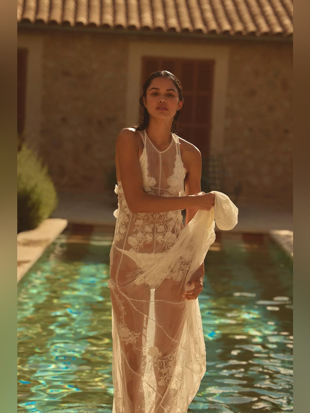 BHLDN Calla Sleeveless Tulle Floral Appliqué Maxi Dress - Picture 13 of 15